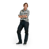 Blaklader Women's Service Trousers Stretch 71591142 #colour_navy-blue-black
