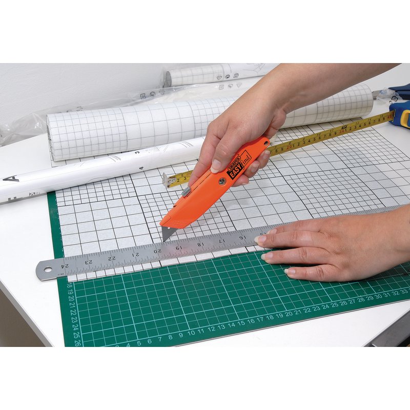 Draper Tools Easy Find Retractable Trimming Knife with 2 x Blades