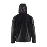 Blaklader Softshell Jacket with Hood 4753 #colour_black-hi-vis-yellow