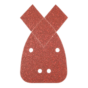 Silverline Hook & Loop Detail Sander Sheets With 2 Tips 140mm 10Pk - 80 Grit