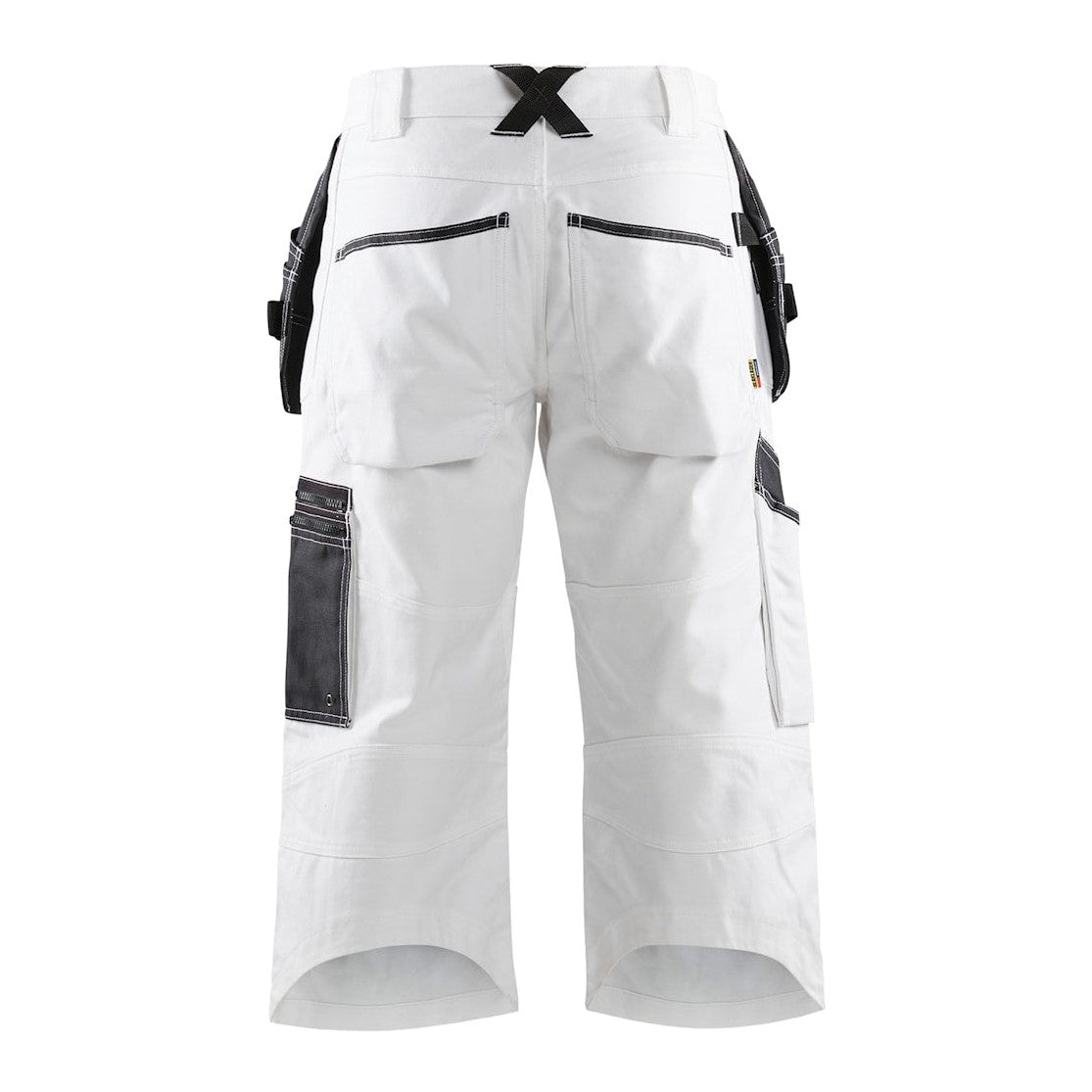 Blaklader X1500 Painters Pirate Trousers 1511 #colour_white-dark-grey