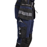 Blaklader Craftsman Trousers with Stretch 15991860 - Dark Navy/Black