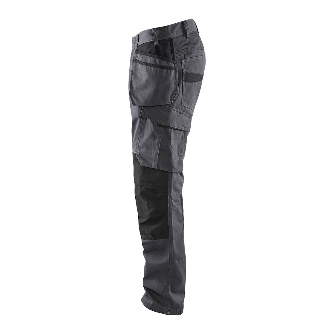 Blaklader Service Trousers with Stretch And Nail Pockets 1496 #colour_mid-grey-black