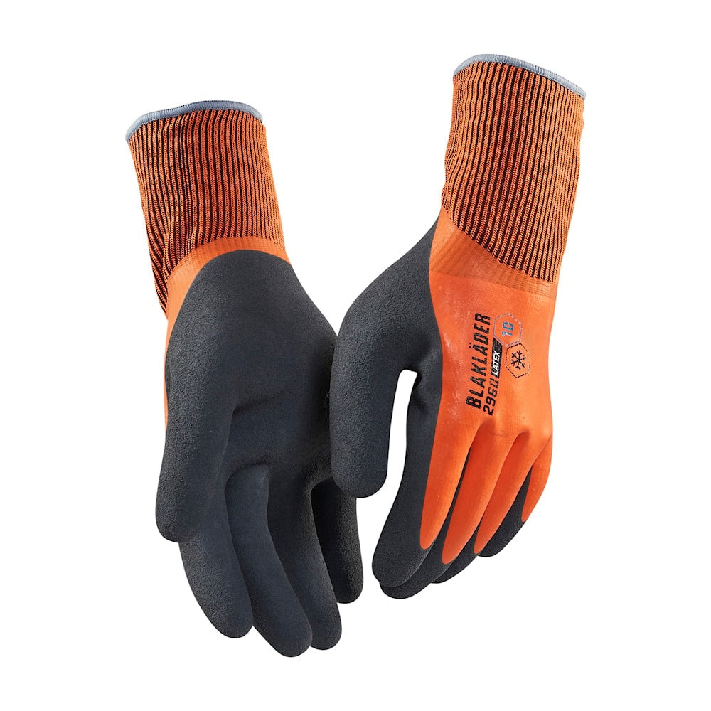 Blaklader Work Gloves Lined, Latex Coated 2962 #colour_orange