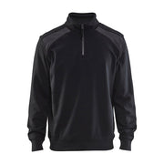 Blaklader Half-Zip 2-Tone Sweatshirt 3353 - Black/Dark Grey