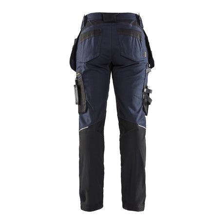 Blaklader Women's Craftsman Trousers with Stretch 7115 #colour_dark-navy-black