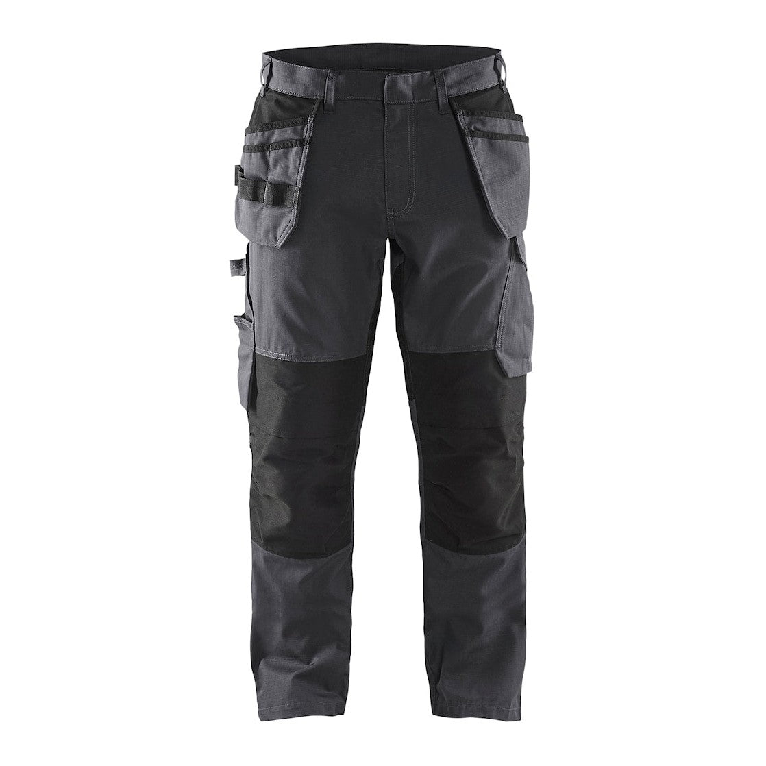 Blaklader Service Trousers with Stretch And Nail Pockets 1496  #colour_mid-grey-black