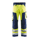 Blaklader Hi-Vis Trousers without Nail Pockets 1566 - Hi-Vis Yellow/Navy Blue