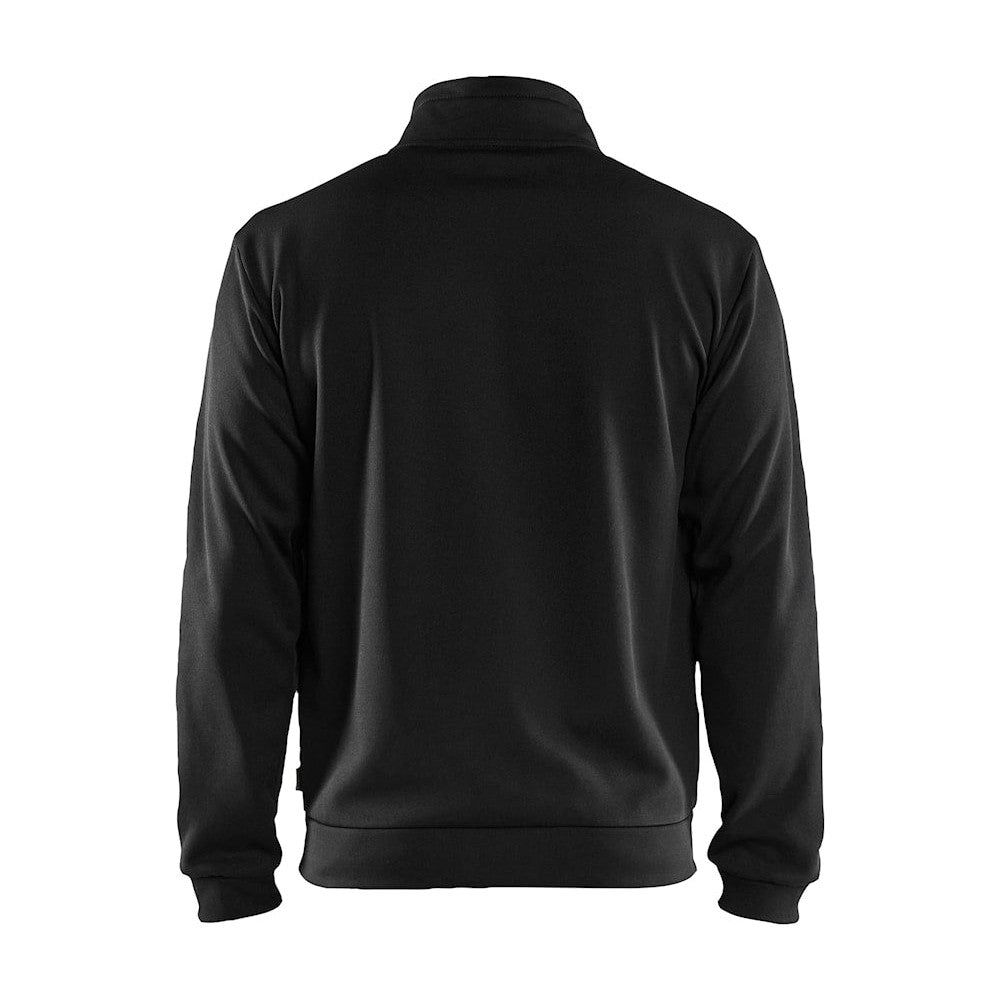 Blaklader Sweatshirt with Full Zip 3362 #colour_black-dark-grey