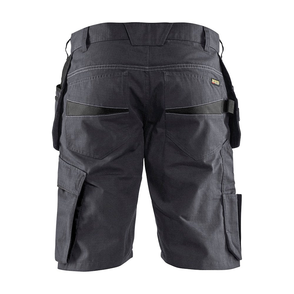 Blaklader Service Shorts with Nailpockets 1494 #colour_mid-grey-black
