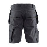 Blaklader Service Shorts with Nailpockets 1494 #colour_mid-grey-black