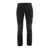 Blaklader Ladies 4-Way Stretch Service Trousers 7122 #colour_black-red