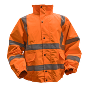 Sealey Hi-Vis Orange Jacket with Quilted Lining & Elasticated Waist - X-Large