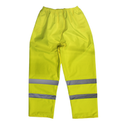Sealey Hi-Vis Yellow Waterproof Trousers - XX-Large