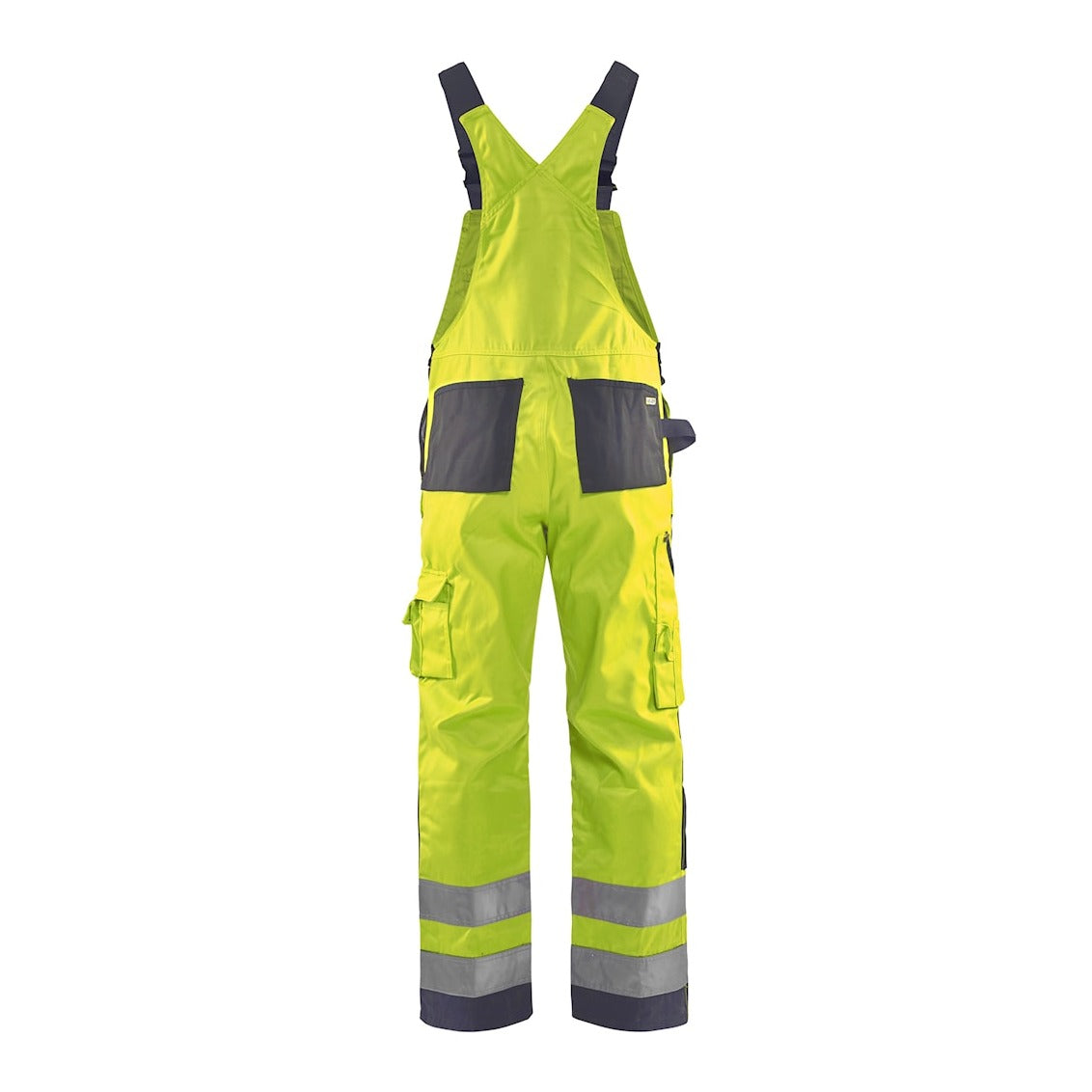 Blaklader Hi-Vis Bib Trousers 2660 - Hi-Vis Yellow/Mid Grey