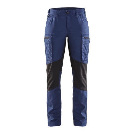 Blaklader Women's Service Trousers Stretch 71591845 #colour_navy-blue-black