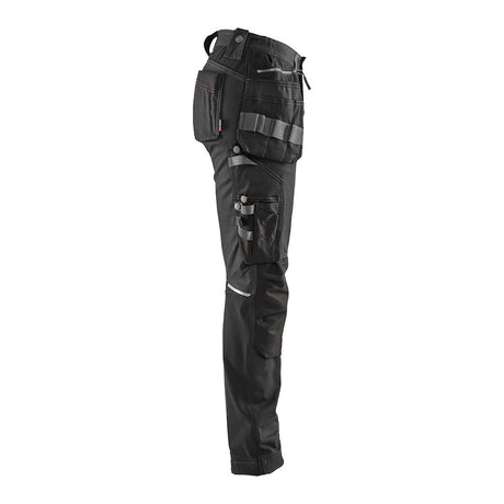 Blaklader Women's Craftsman Trousers with Stretch 7115 #colour_black