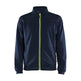 Blaklader Sweatshirt with Full Zip 3362 #colour_dark-navy-blue-hi-vis-yellow