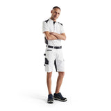 Blaklader Polo Shirt 3324 #colour_white-dark-grey