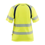 Blaklader T-Shirt Hi-Vis Women 3503 #colour_hi-vis-yellow-navy-blue