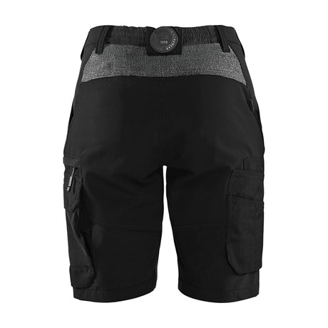 Blaklader Service Shorts 4-Way Stretch Women 7123 #colour_black-dark-grey