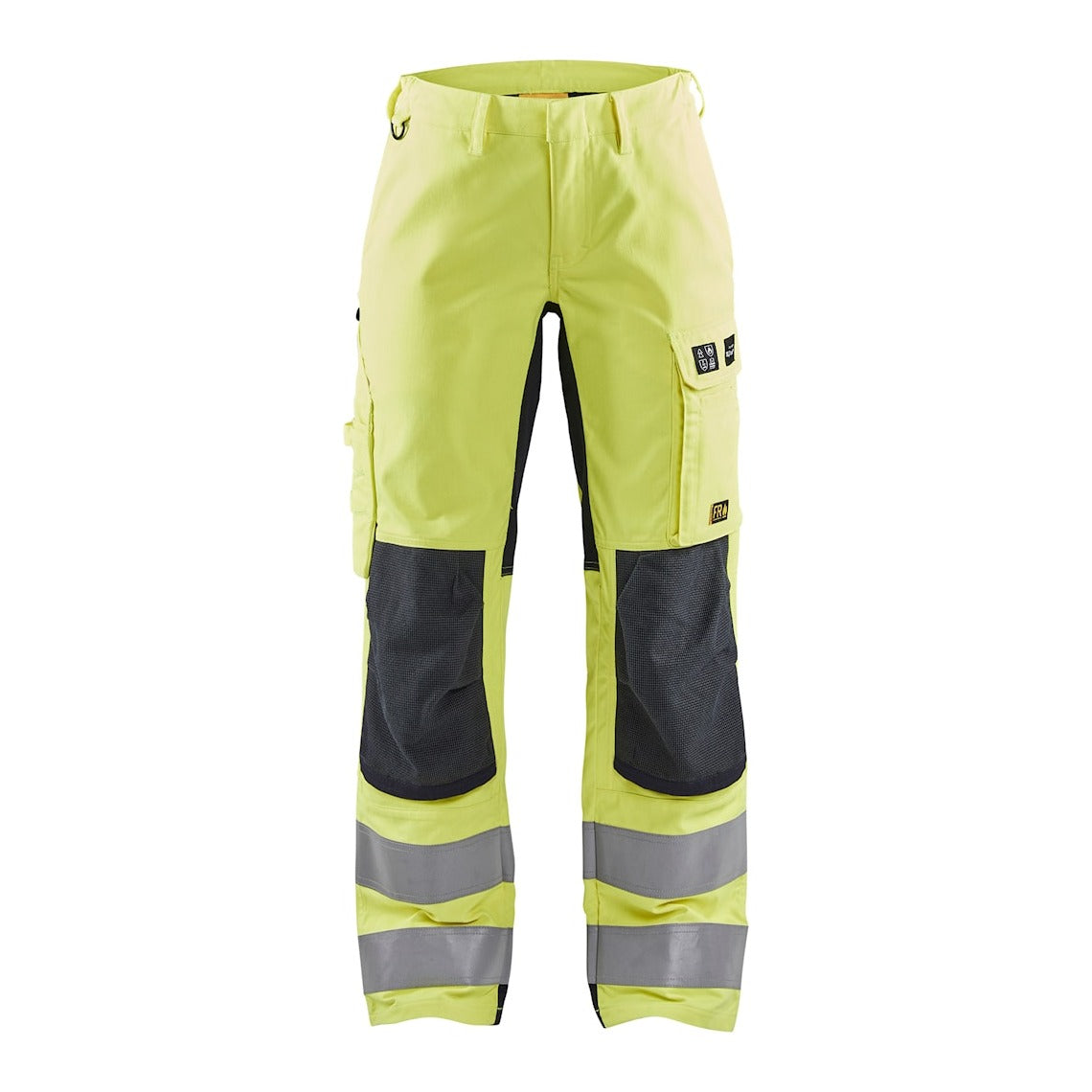 Blaklader Trousers Multinorm Inherent with Stretch Women 7191 #colour_hi-vis-yellow-navy-blue