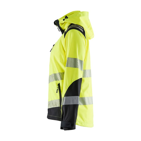 Blaklader Women's Hi-Vis Softshell Jacket 4791 #colour_hi-vis-yellow-black