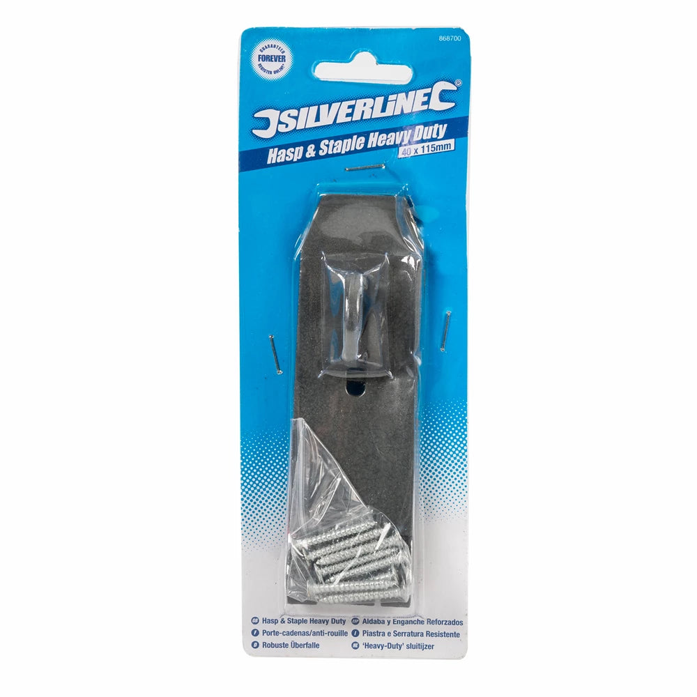 Silverline Hasp & Staple Heavy Duty