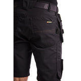 Blaklader Service Shorts with Nailpockets 1494 #colour_black-dark-grey