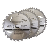 Silverline TCT Circular Saw Blades 24, 40, 48T 3Pk