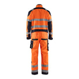 Blaklader Multinorm Inherent Overalls 6089 #colour_orange-navy-blue
