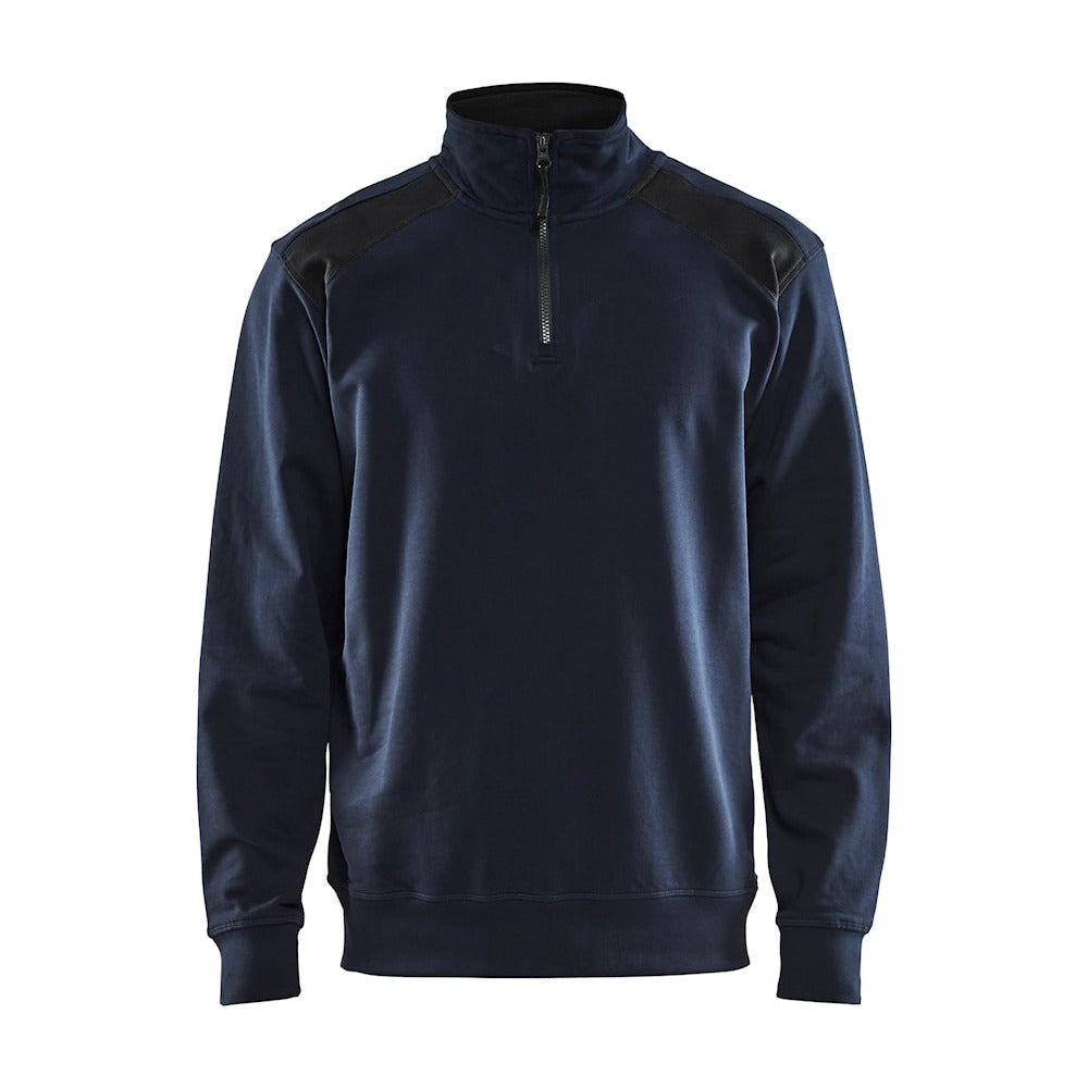 Blaklader Half-Zip 2-Tone Sweatshirt 3353 - Dark Navy/Black