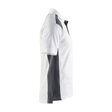 Blaklader Polo Shirt 3324 #colour_white-dark-grey