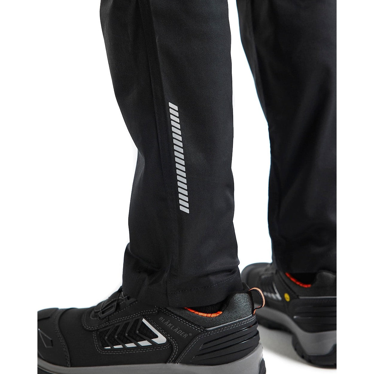 Blaklader Industry Trousers Stretch with Knee Pad Pockets 1448 - Black/Dark grey #colour_black-dark-grey