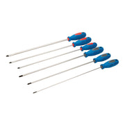 Silverline Extra-Long Screwdriver Set 6Pce