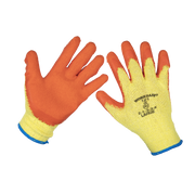Sealey Super Grip Knitted Gloves Latex Palm (Large) - Pack of 120 Pairs