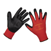 Sealey Flexi Grip Nitrile Palm Gloves (Large) - Pack of 12 Pairs