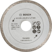 Bosch Professional 110mm Diamond Tile Cutting Disc
