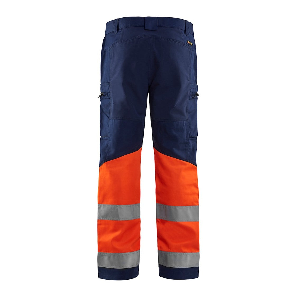 Blaklader Hi-Vis Trousers with Stretch 1551 - Navy Blue/Hi-Vis Orange