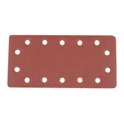 Silverline Hook & Loop 1/2 Sheets Punched 10Pk - 120 Grit