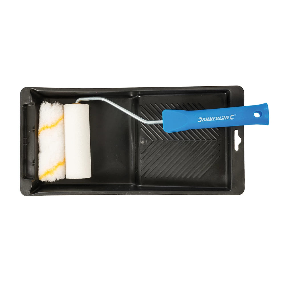 Silverline Mini Roller & Tray Set