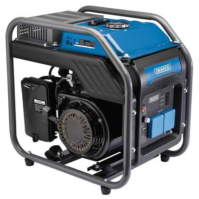 Draper Tools Petrol Open Frame Inverter Generator, 2800W