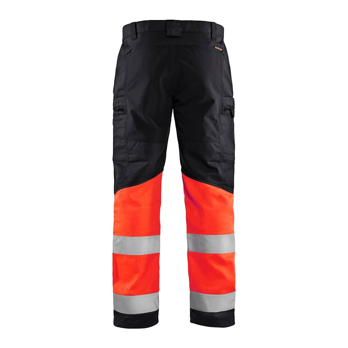 Blaklader Hi-Vis Trousers with Stretch 1551 - Black/Hi-Vis Red