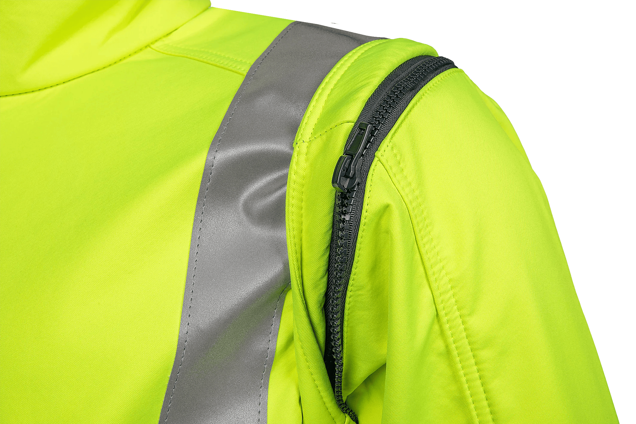 Sioen Heatherton Flame Retardant Anti-Static Hi-Vis Softshell With Detachable Sleeves