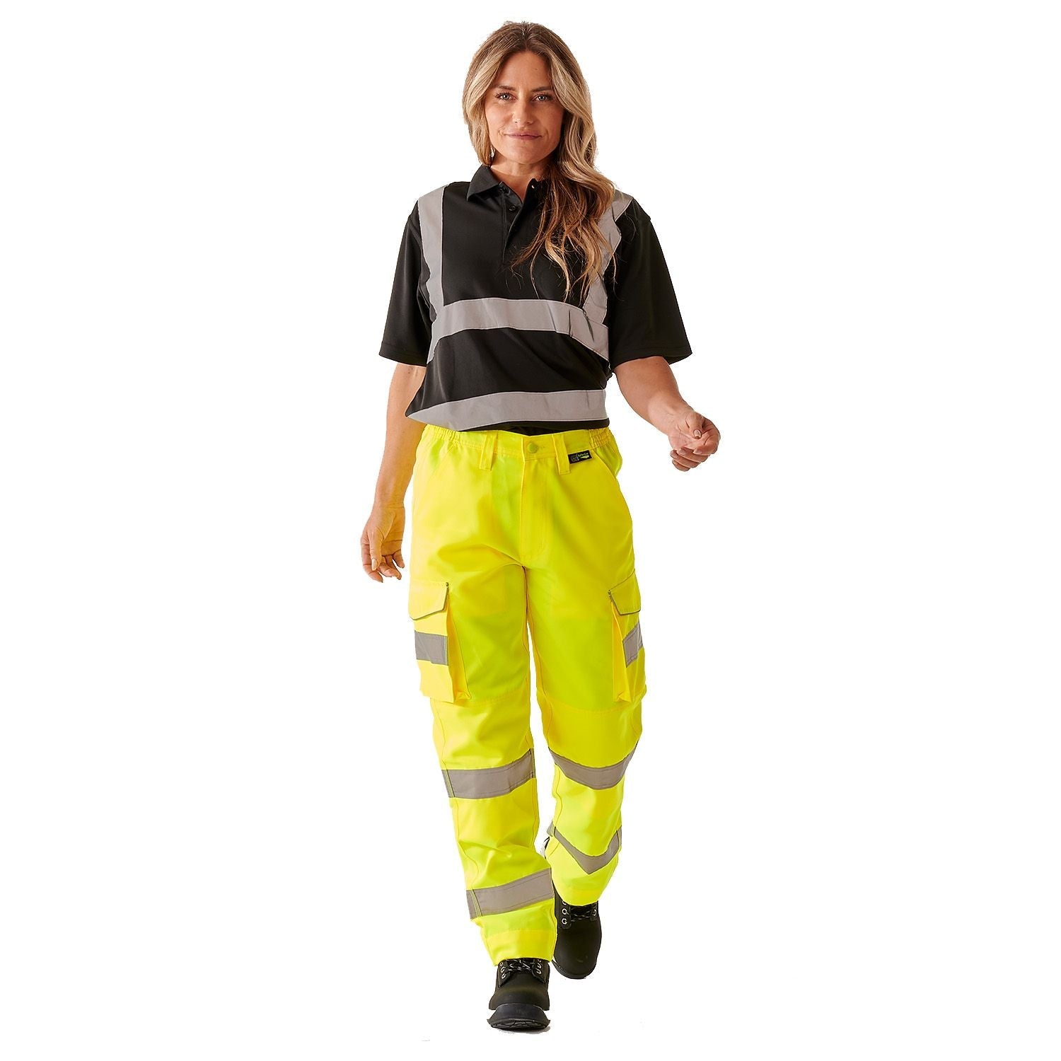 Supertouch Ladies Hi Vis Yellow Hana Combat Trouser