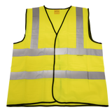 Sealey Hi-Vis Waistcoat (Site and Road Use) Yellow - Medium