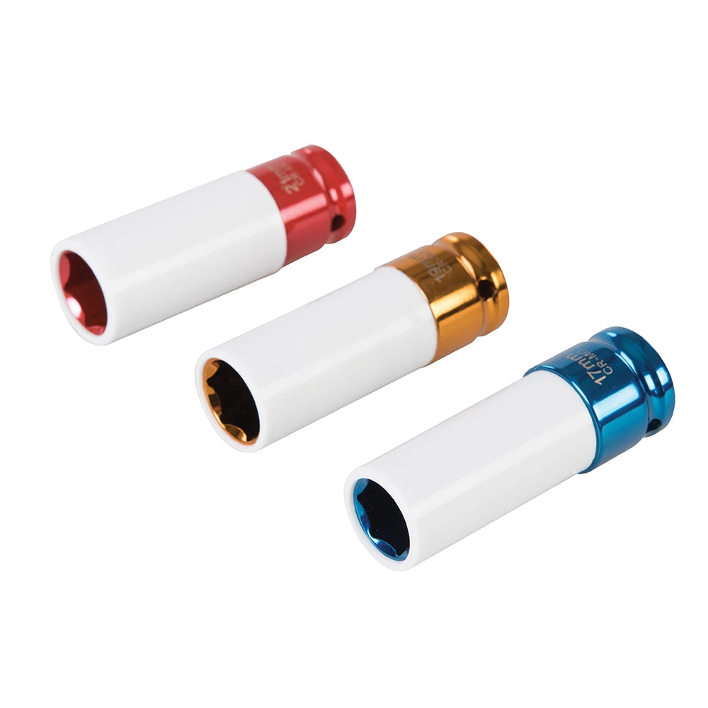 Silverline Impact Alloy Wheel Nut Socket Set 3Pce