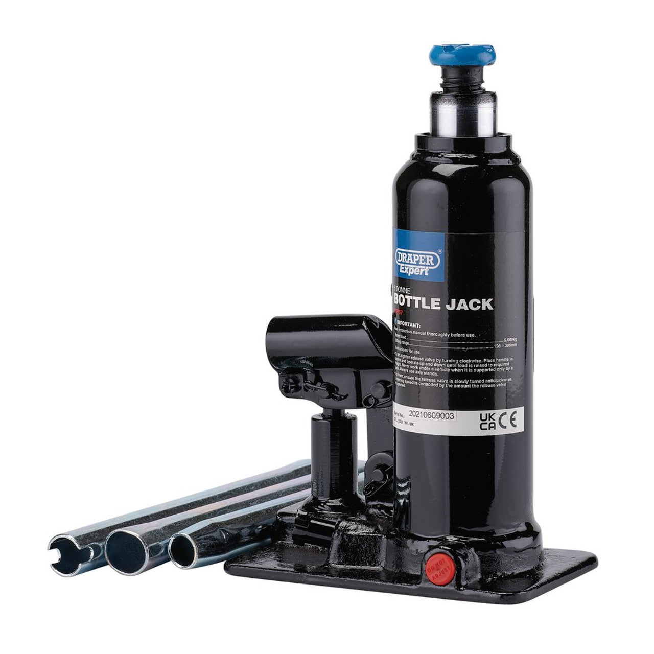 Draper Tools Draper Expert Hydraulic Bottle Jack, 5 Tonne