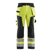 Blaklader Hi-Vis Craftsman Trousers 1568 - Hi-Vis Yellow/Black