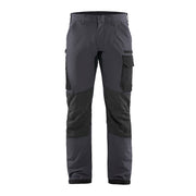 Blaklader 4-Way-Stretch Service Trousers 1422 - Mid Grey/Black